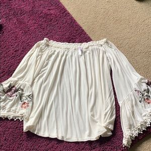 Off the shoulder blouse
